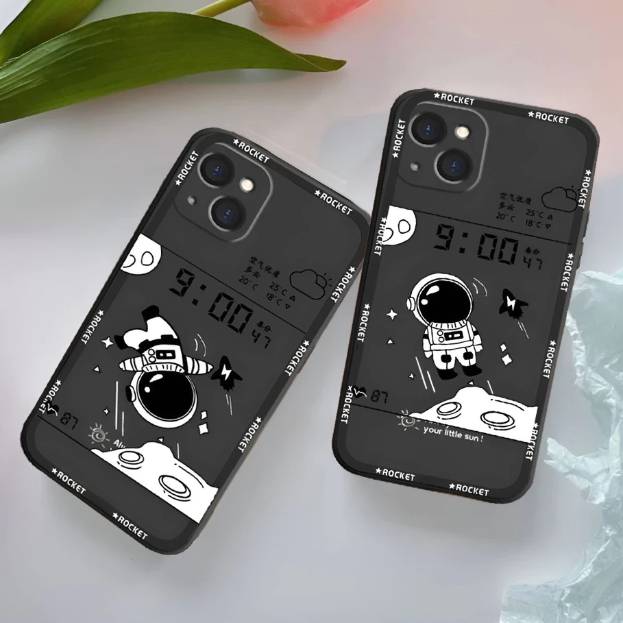 เคสOppo A16 A16S A54S A17 A17K A5 A9 2020 A52 A72 A92 A54 4GปลอกSoftcase MotifนักบินอวกาศอวกาศLuc RO