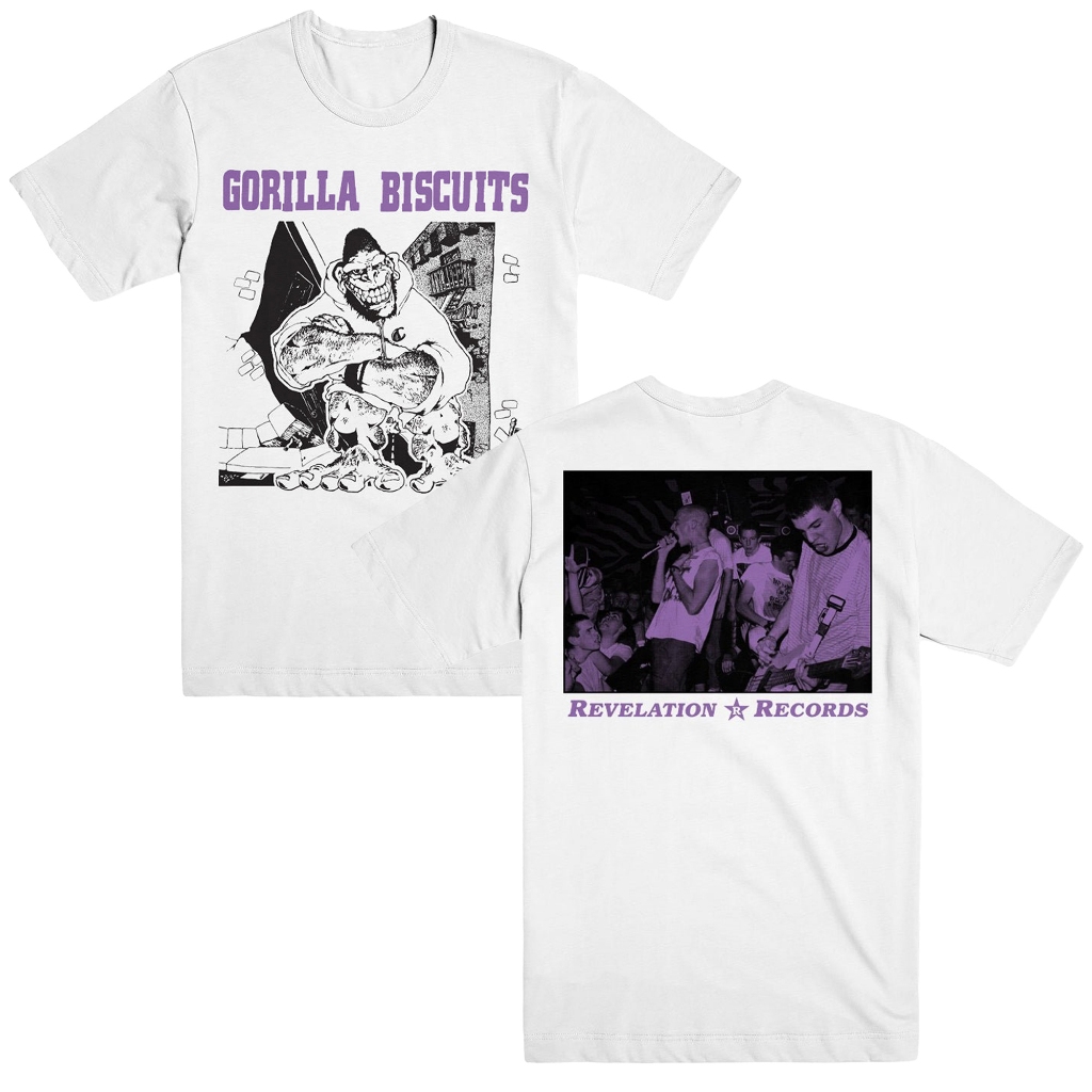 เสื้อยืด GORILLA BISCUITS "7inch - สีม่วง"