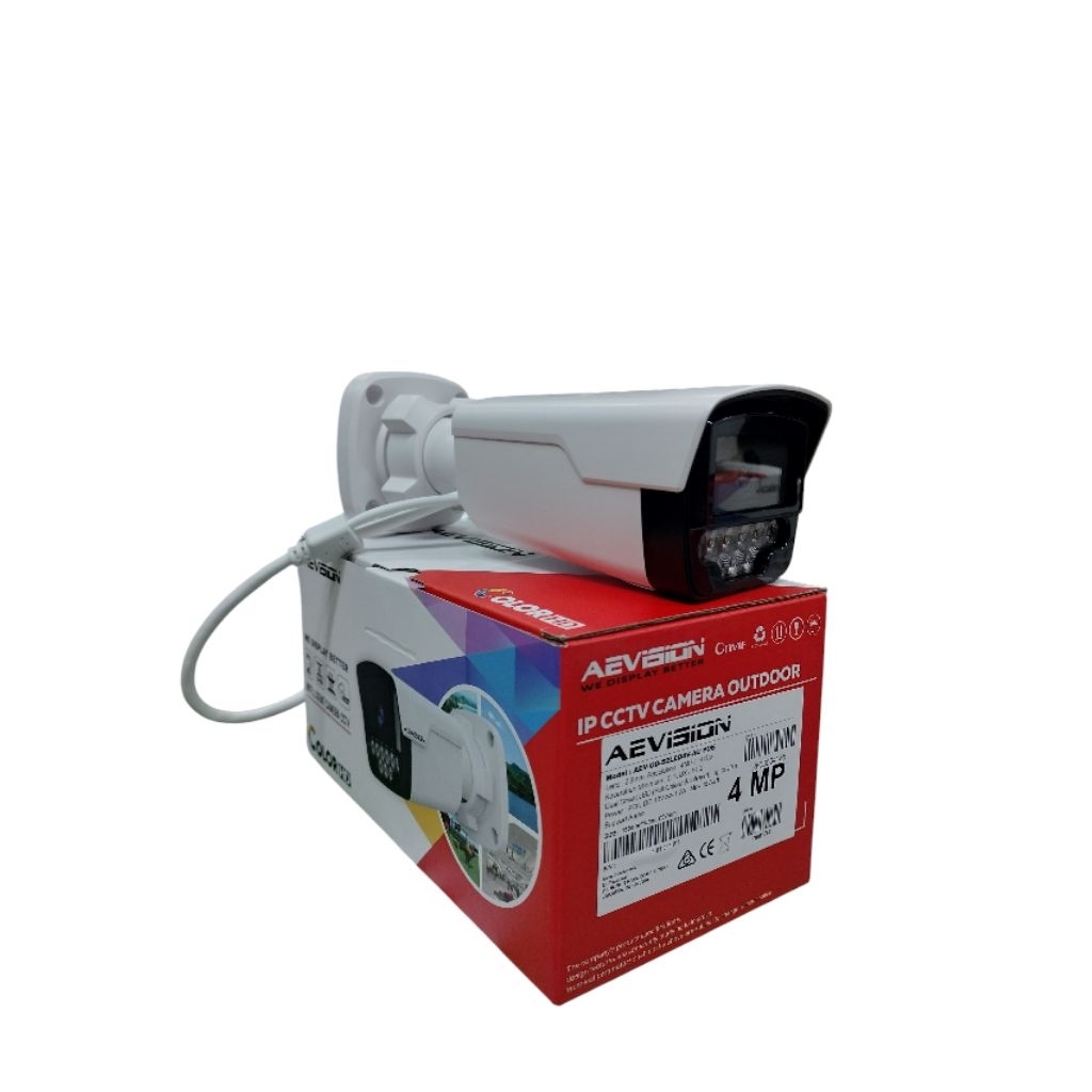 AEVISION กล้อง IP เสียงแสงคู่ 4MP กล้อง IP กลางแจ้ง 4MP เสียงแสงคู่ Aevision Ultra