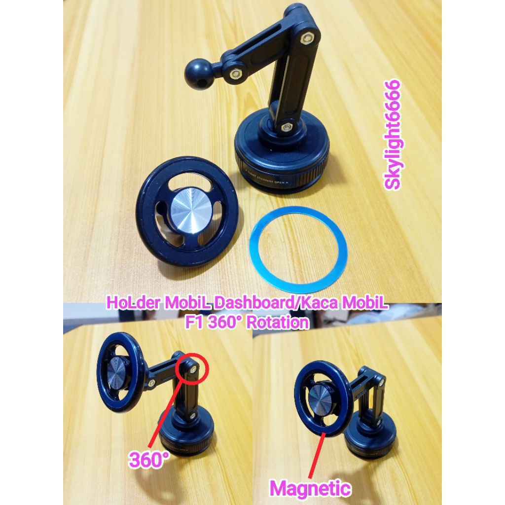 HoLder MobiL Dashboard/MobiL Glass F1 360° โรชั่น