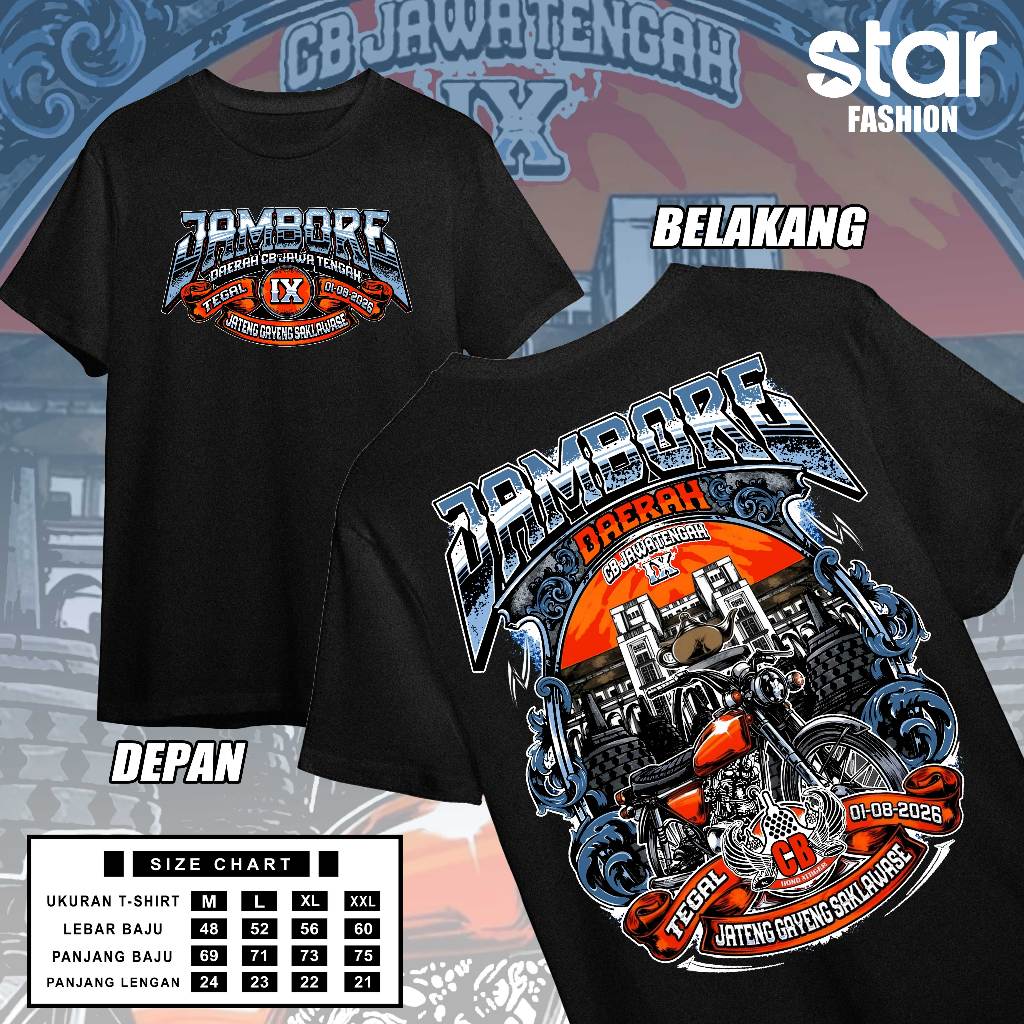 JAMMA lX CB CENTRAL JAVA TEGAL EVENT T-SHIRT 1 AUGUST 2026