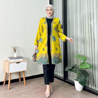 Outer Batik Wanita Cardigan Atasan Wanita Modern Kerja Kondangan Pesta