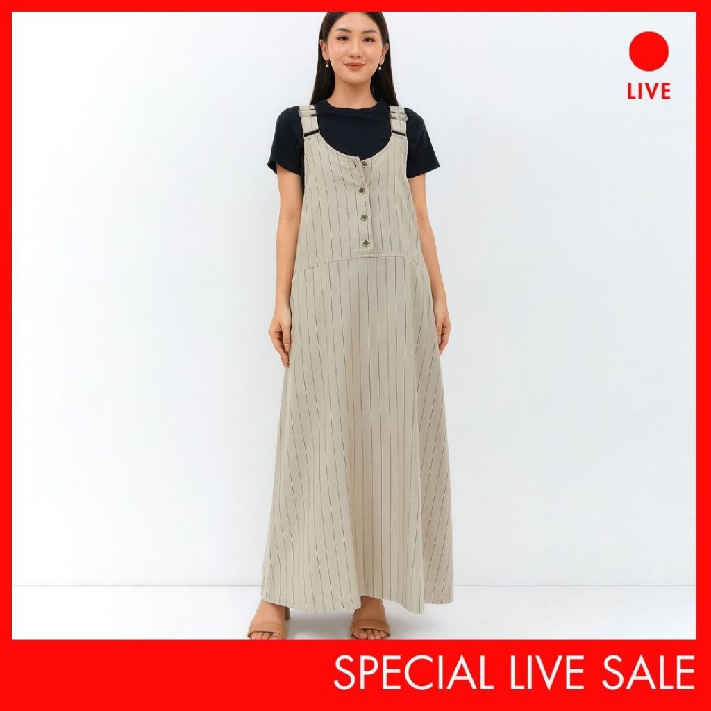 [CLEARANCE] Special Live Sale C2 Trebic Khaki Overall Women