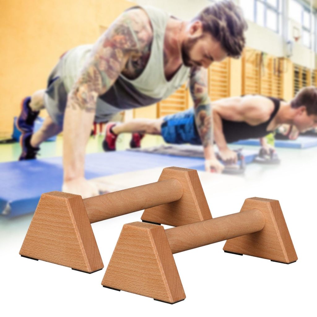 Wodeen Parallate Wooden Push Up Bar / Handstand Push up