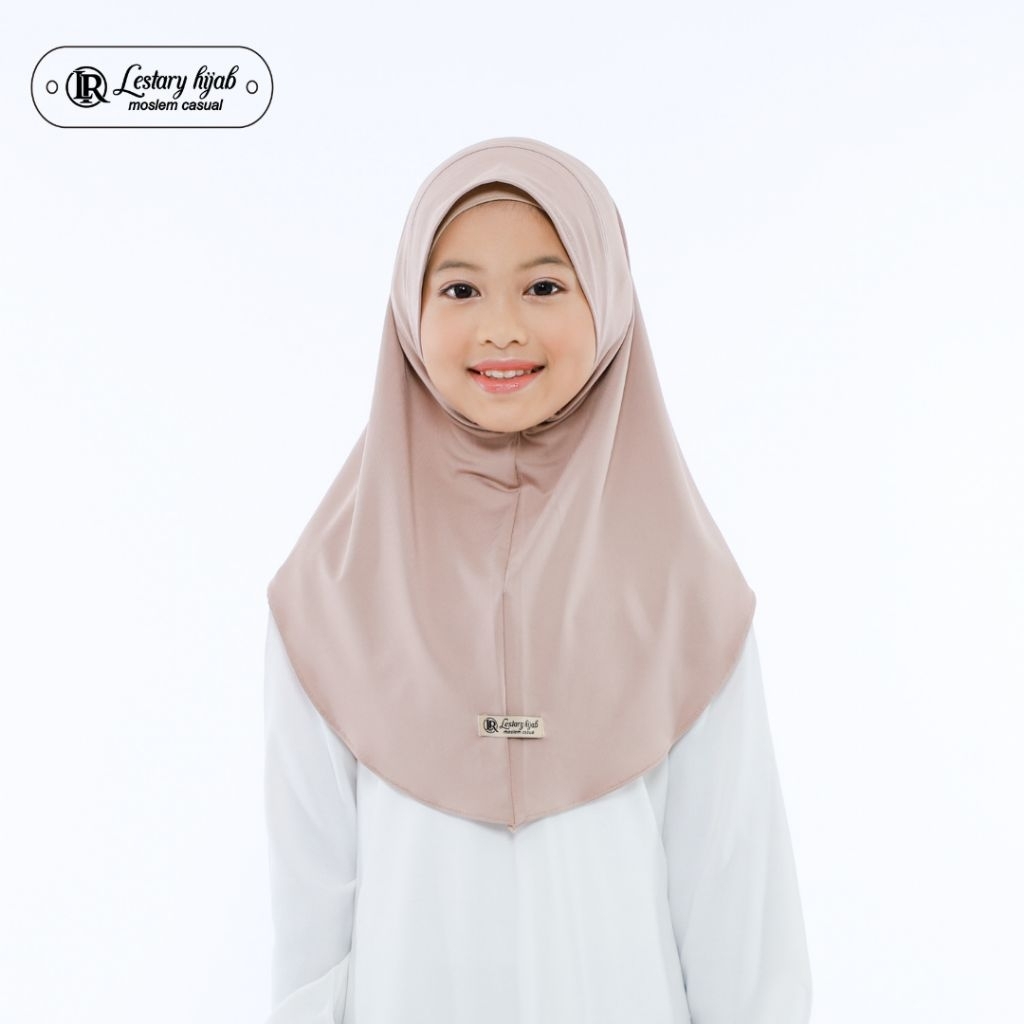 Zeeva MALIKA CHILDRENS Instant Hijab Premium JERSEY Bergo Non Pet Age 0-7 Years Rayon Piscose Materi