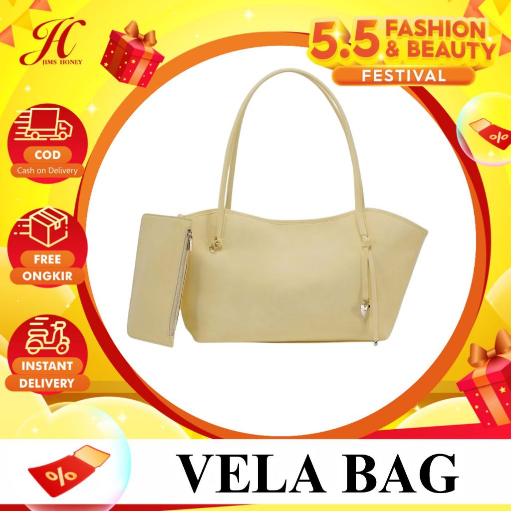 JIMS HONEY OFFICIAL VELA BAG กระเป๋าผู้หญิง Slingbag Girls JIMS HONEY กระเป๋าหนังหรูหราอินเทรนด์
