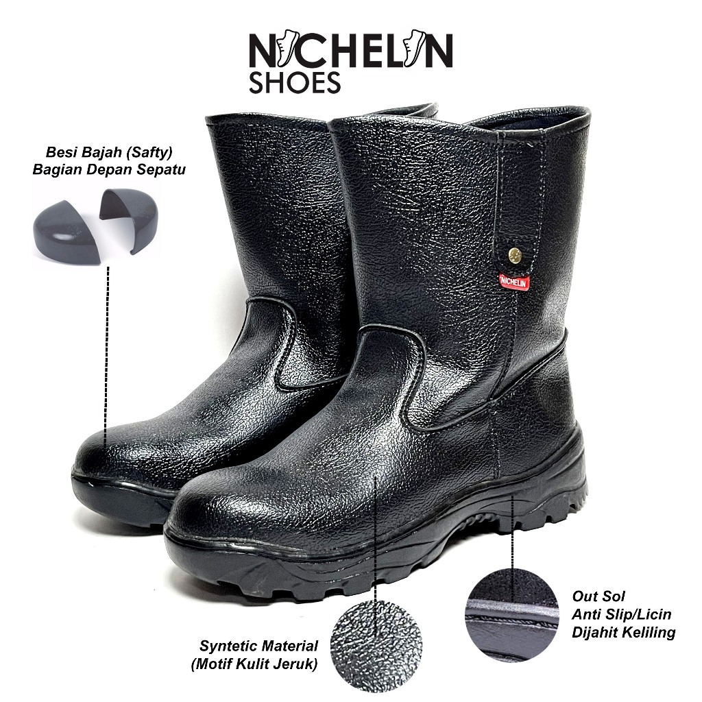 รองเท้า PDL สูงของผู้ชาย SAFTY สําหรับกิจกรรมการทํางานด้วย IRON TOE SEWING ALL AROUND