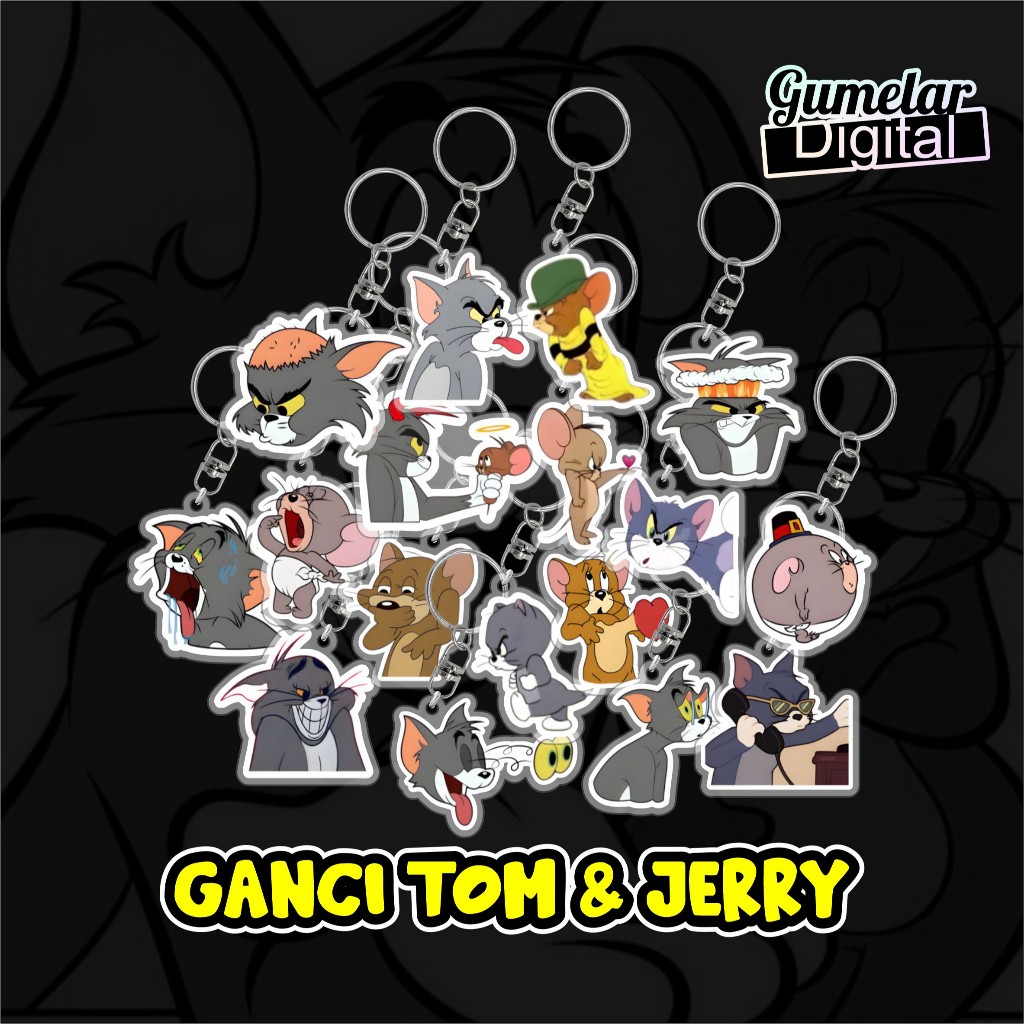 GUNDAN TOM AND JERRY KEYCHAIN CUTE TOM JERRY KEYCHAIN
