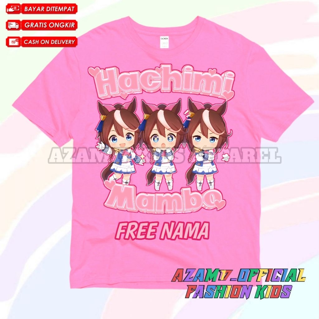เสื้อยืดเด็ก เสื้อผ้าเด็ก Meme Hachimi Mambo ชื่อฟรี / เสื้อยืดเด็ก Hachimi Chimici Mambo