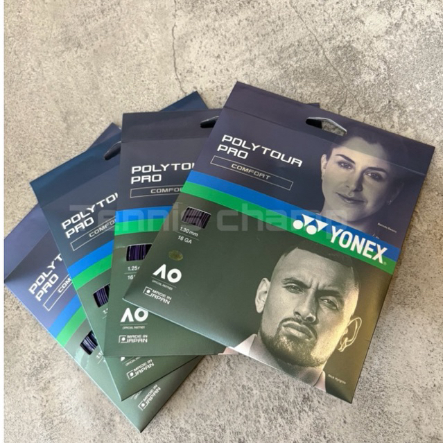 Yonex Polytour Pro 16 Midnight Purple1.30 มม.ไม้เทนนิส String/Yonex Polytour Pro Comfort Midnight สีม่วง Original ไม้เทนนิส String