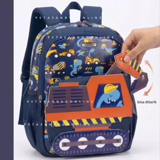 PTS - MENS BACKPACK - MINECRAFT ROBOT DINO BACKPACK - CHILDRENS SCHOOL BACKPACK - MINECRAFT BACKPACK