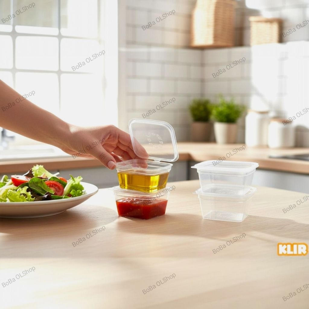 SQuare Sauce Cup 35 ML & Round Sauce Cup 35 ML บรรจุ 50 ชิ้น