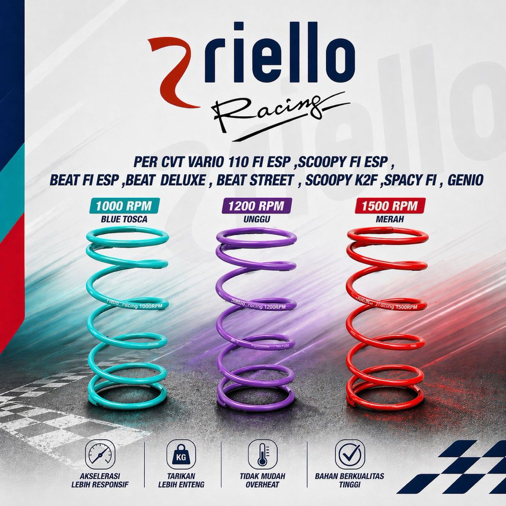 PER CVT 1000 RPM 1200 RPM 1500 RPM ALL MATIC | RIELLO RACING 1200 RPM 1500 RPM CVT SPRING สําหรับรถจ