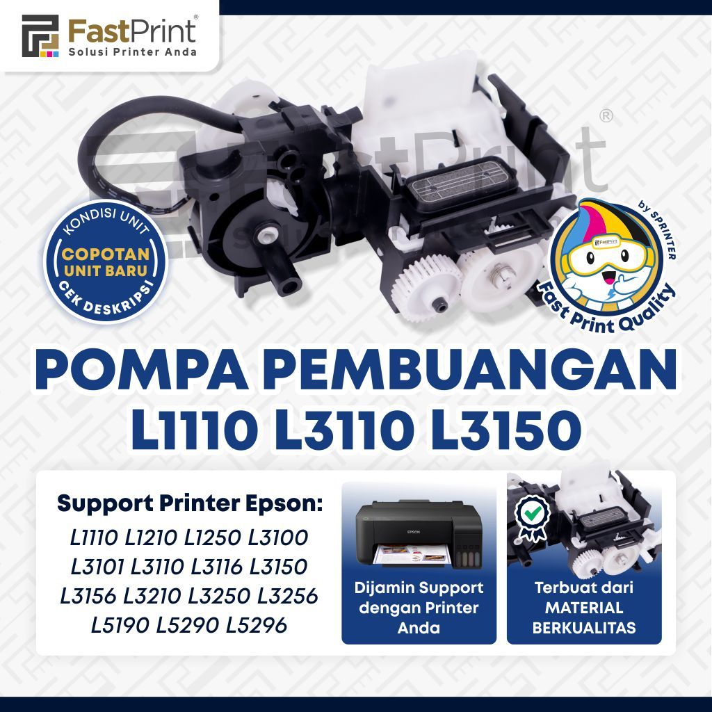 Fast Print Printer Drain Pump Purge Unit Epson L1110 L5190 L3150 เครื่องพิมพ์