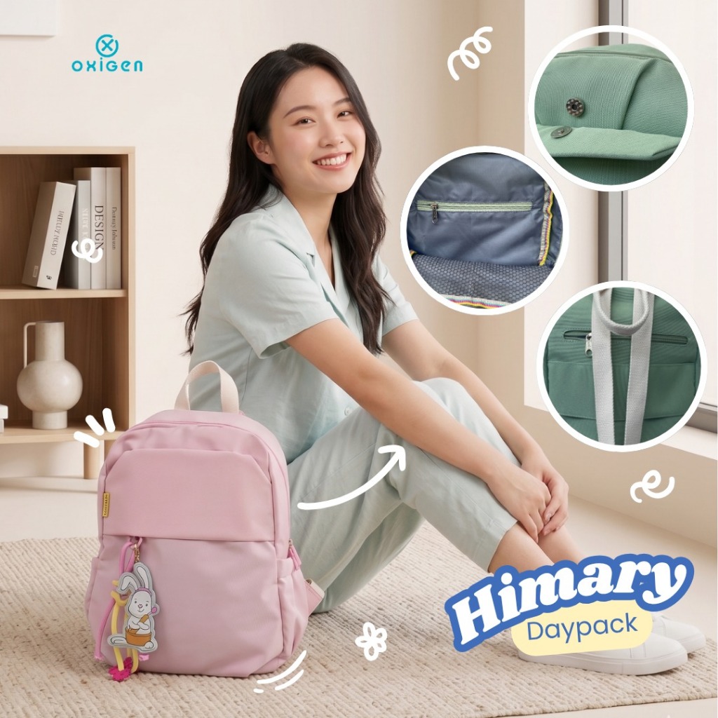 กระเป๋าเป้โพลีเอสเตอร์ผู้หญิง Oxigen Himary