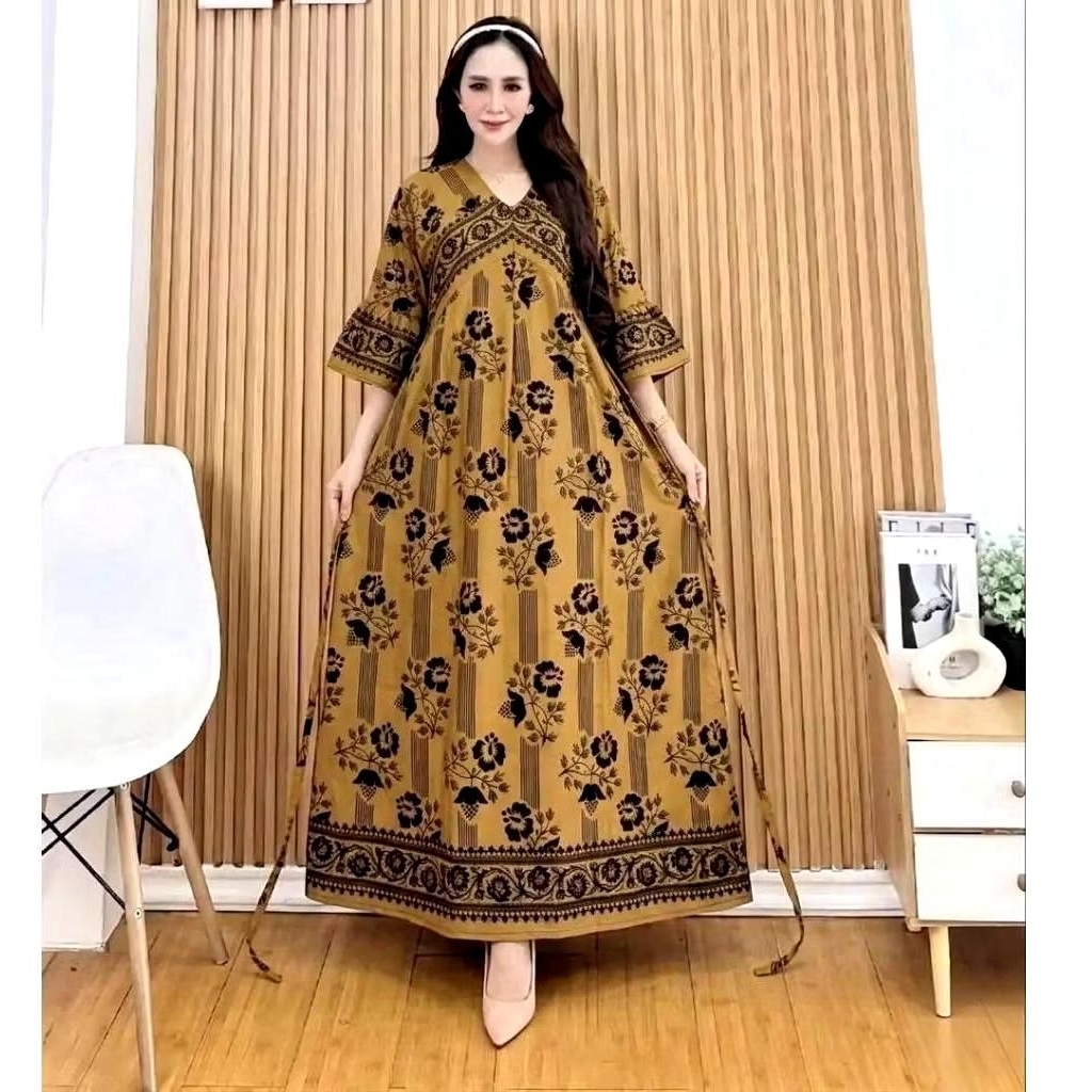 CAMELIA MIDI DRESS BUSUI ROXY DRESS RAYON PREMIUM VIRAL LATEST