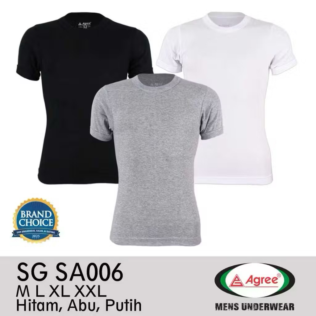 AGREE เสื้อกล้ามผู้ชาย O Neck T-Shirt SG SA006
