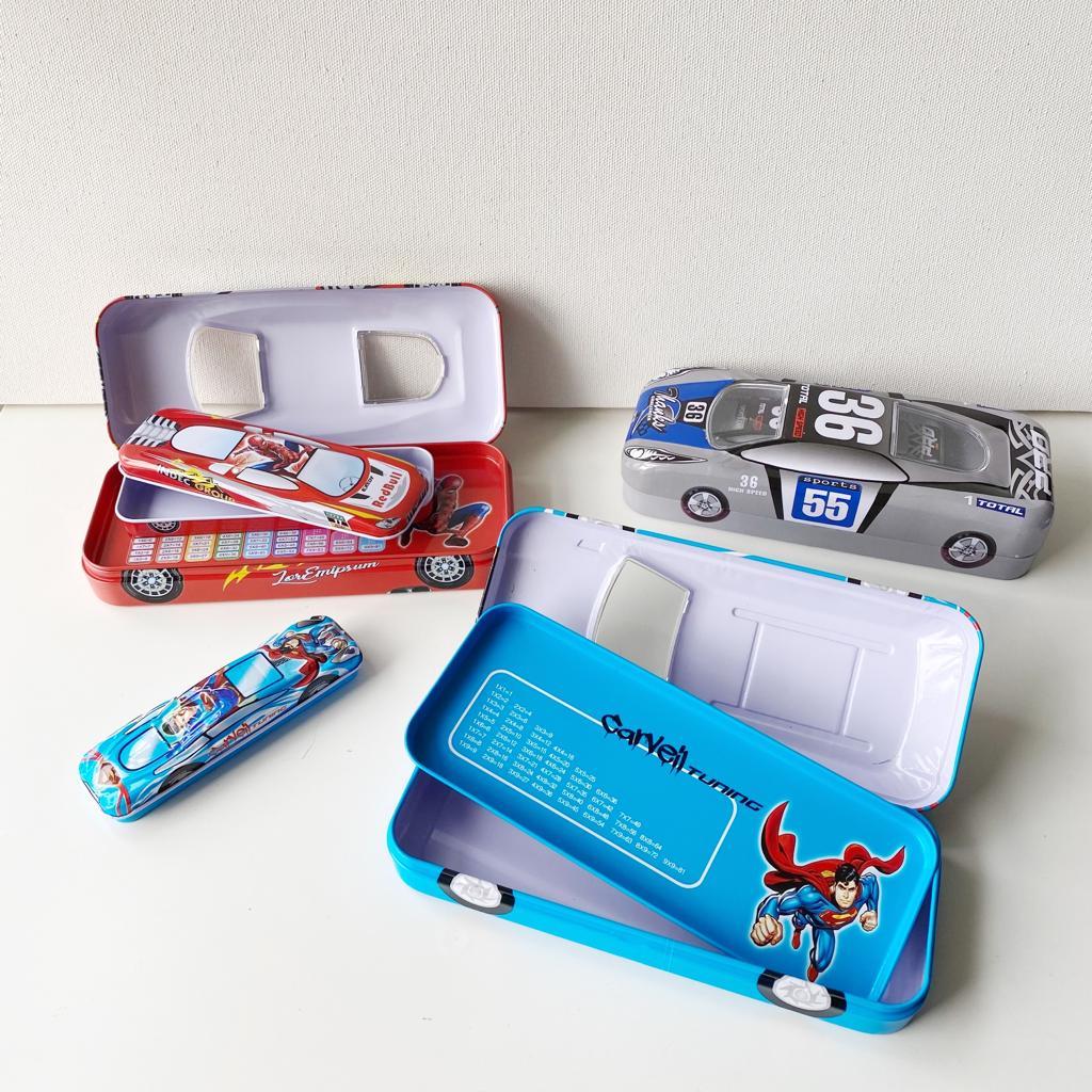 MJ Car+กล่องดินสอดีบุกสําหรับเด็ก 7.5x20.5 / กล่องดินสอ / กล่องดินสอ / Tepak