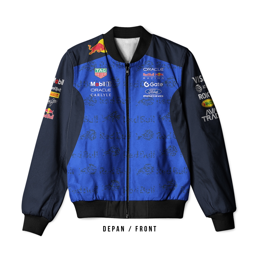 SAGALA - Team F1 RED BULL 2026 Racing Car Jacket Formula One สําหรับผู้ใหญ่ชายและหญิง | การพิมพ์ซับล