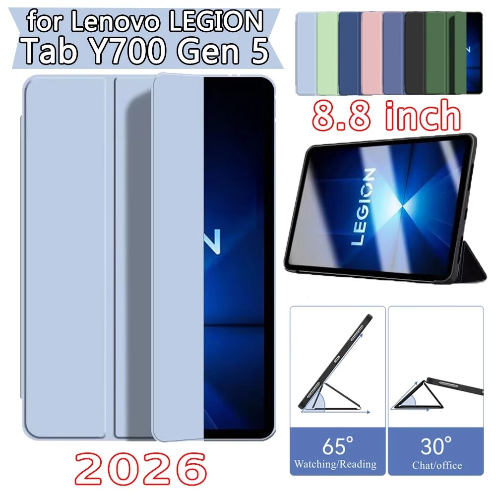 Lenovo Legion Y700 Gen 2 / Y700 Gen 3 / Y700 Gen 4 / Y700 Gen 5 Trifold Case Smart Cover Auto Lock
