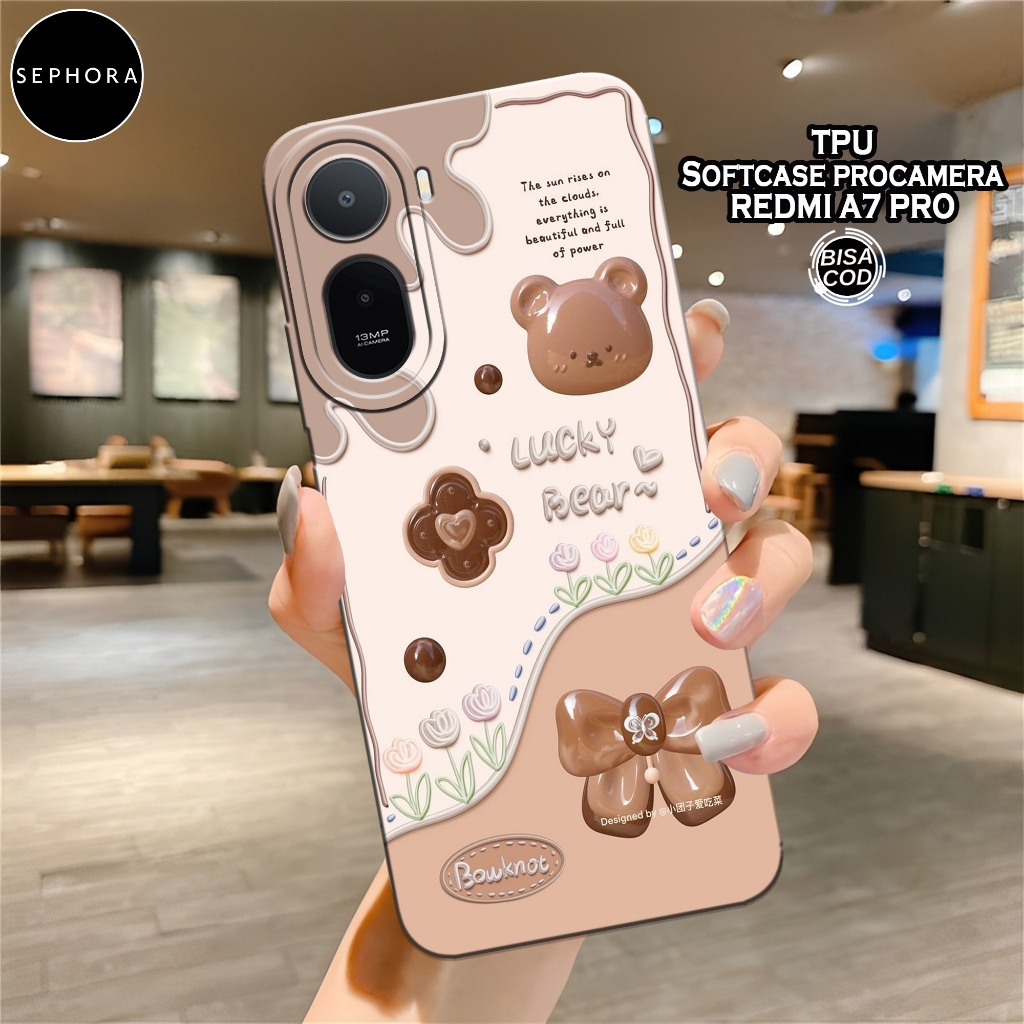 เคส HP ล่าสุด Redmi A7 Pro 2026 - เคสแฟชั่นนําโชค - เคส Redmi A7 Pro 2026 Softcase - เคสกล้อง Pro - 