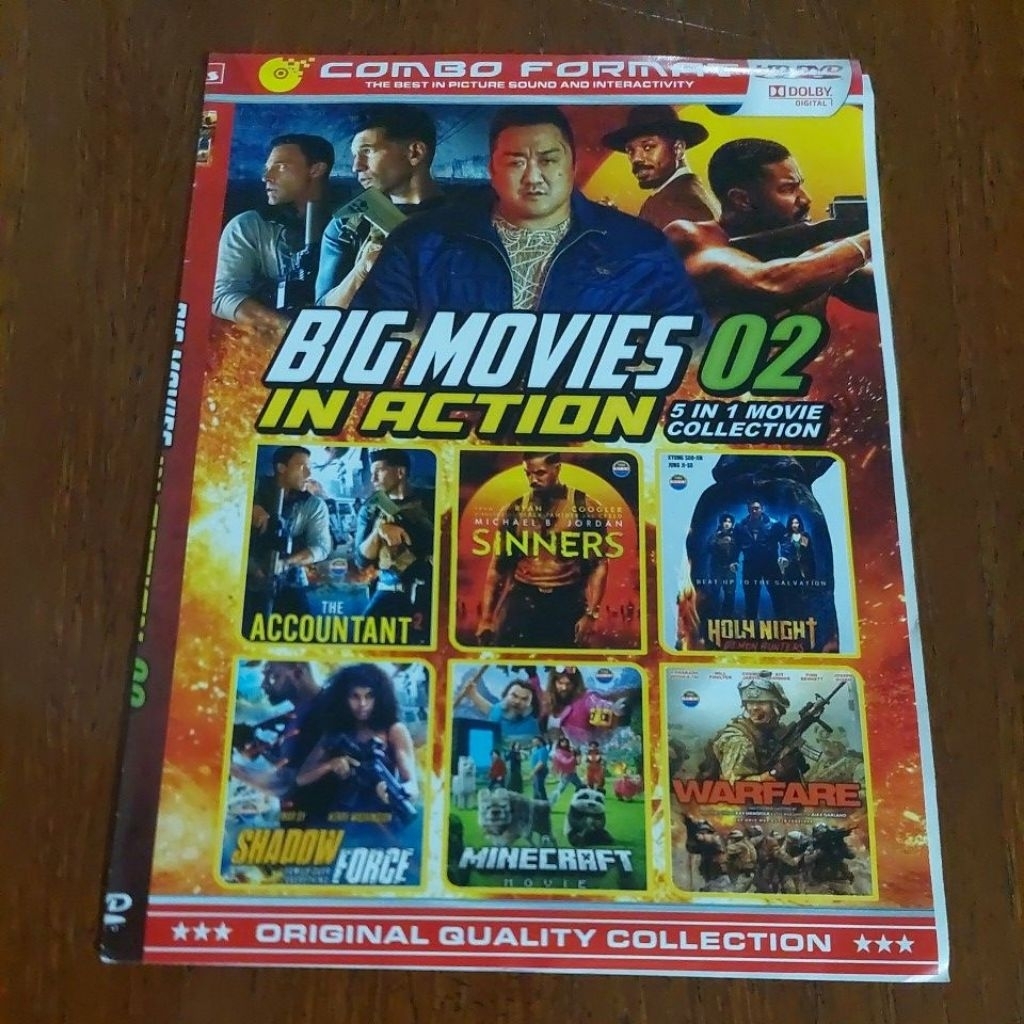 " BIG MOVIES IN QCTION 02 - 6 IN 1 MOVIE COLLECTION "