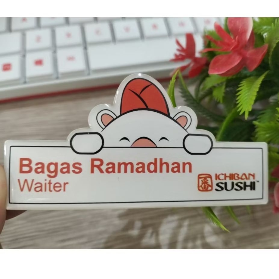 ICHIBAN SUSHI CUSTOM CHEST NAME (ขนาด 8 X 4 CM) ACRYLIC
