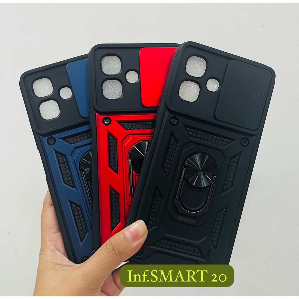 Case Armor Transformer Slide + Ring Infinix Smart 20
