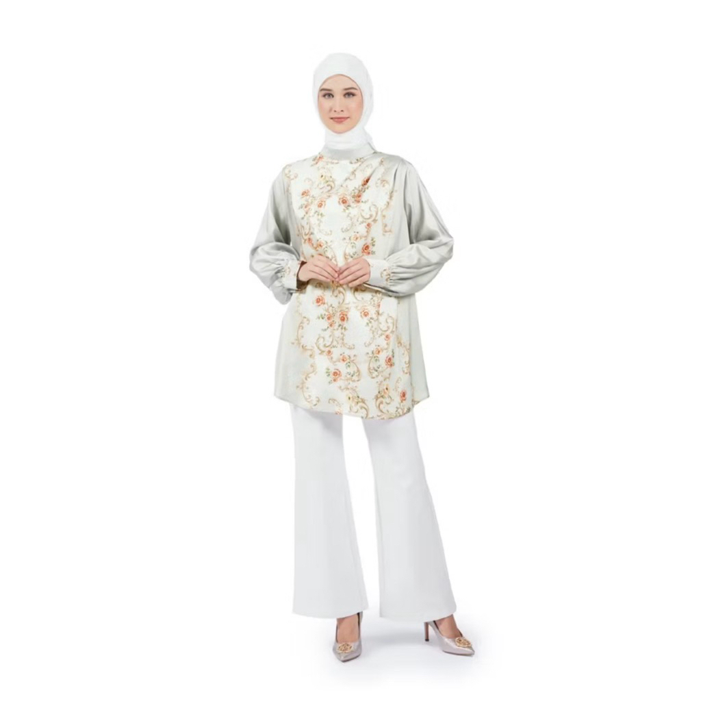 [ใหม่] Nada Puspita - AN-NISA DRAPERY BLOUSE - GREY (L)