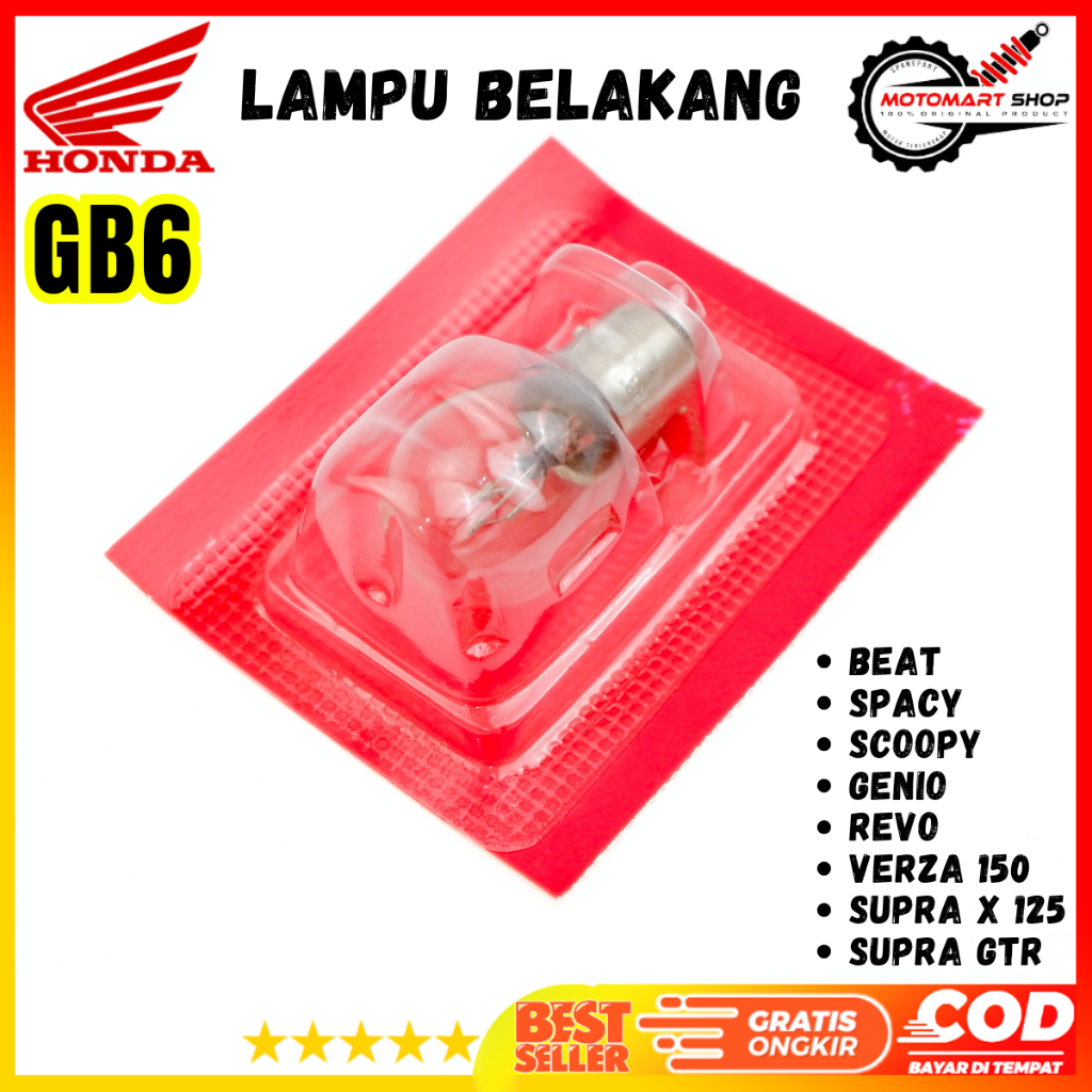 Beat ไฟท้าย Stoplamp Supra X - Scoopy 34906-GB6-921