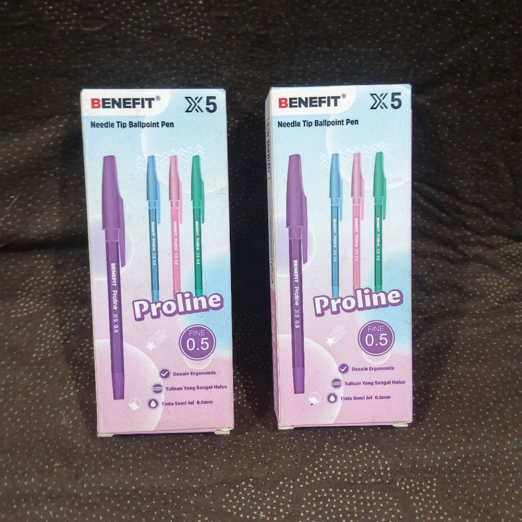 ปากกา Benefit Proline 1 แพ็ค 12 ชิ้น สีดํา