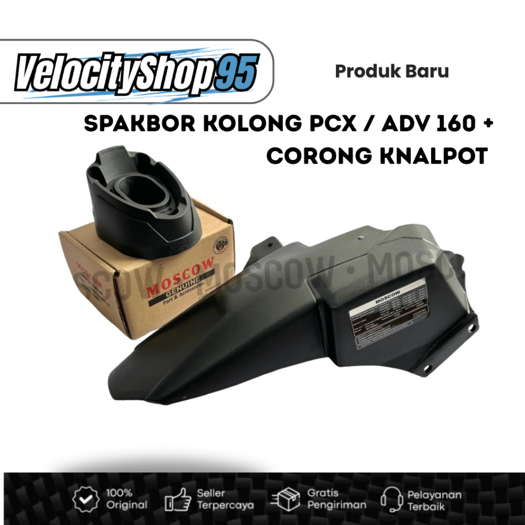 PCX 160 / ADV 160 AIRBLADE HUGGER PACKAGE + ANTI-BREAK EXHAUST FUNNEL PNP INSTALLATION
