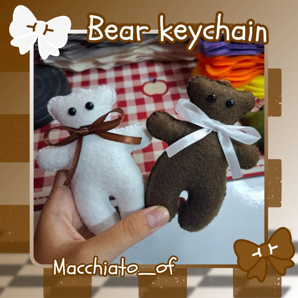 GANTUNGAN BEAR KEYCHAIN - POLAR BEAR - GRIZZLY BEAR - macchiato_of