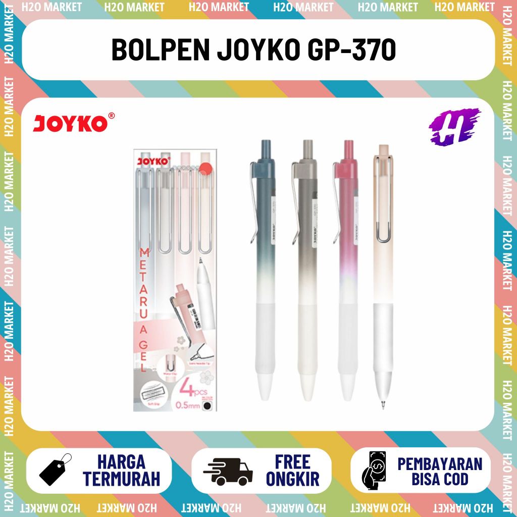 [H2O] ปากกาเจล Joyko GP-370 Metaru A Gel Pen 0.5 mm