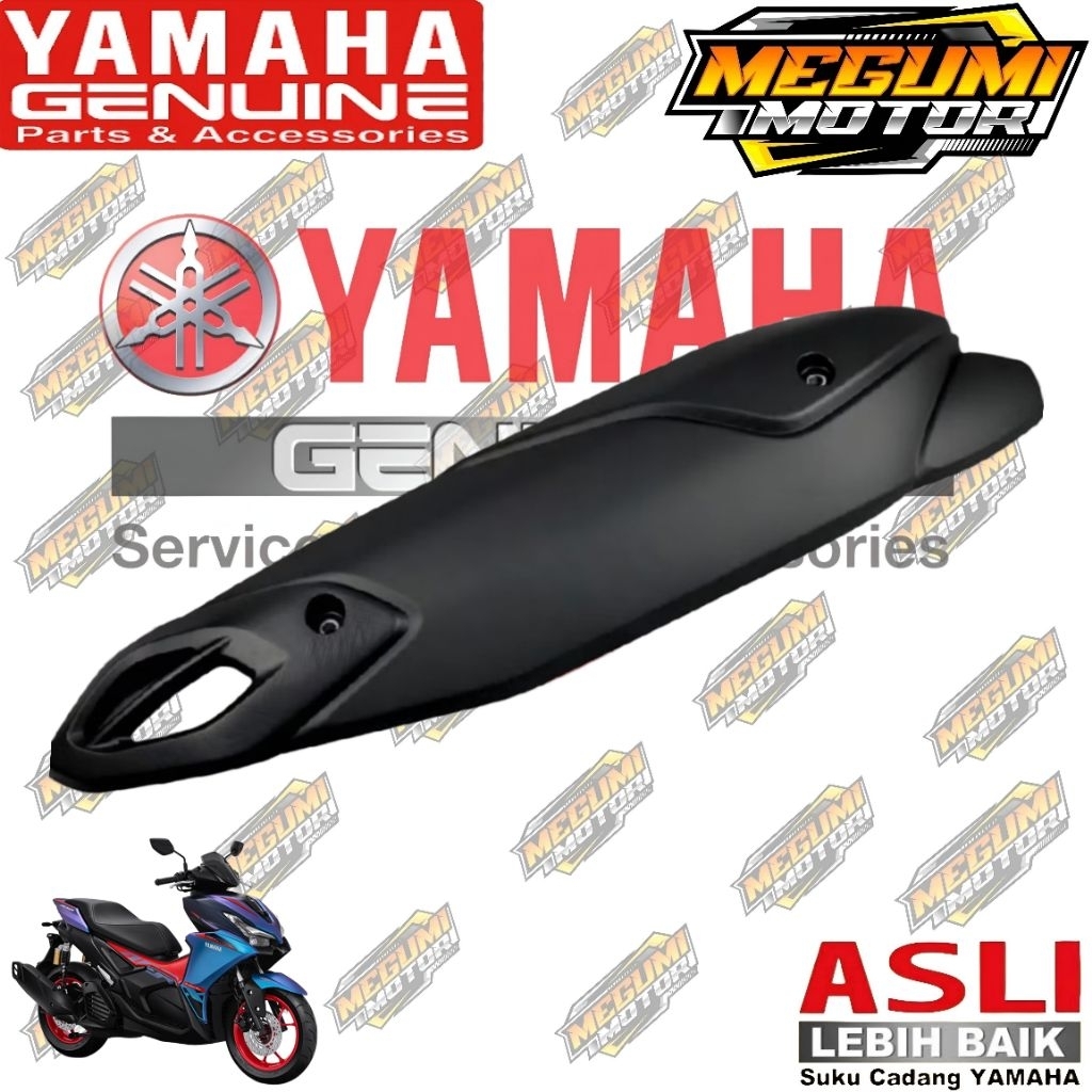 NMAX ใหม่ TURBO EXHAUST COVER NMAX NEO AEROX ALPHA และ TURBO B6H-E4718-00 เดิม YAMAHA