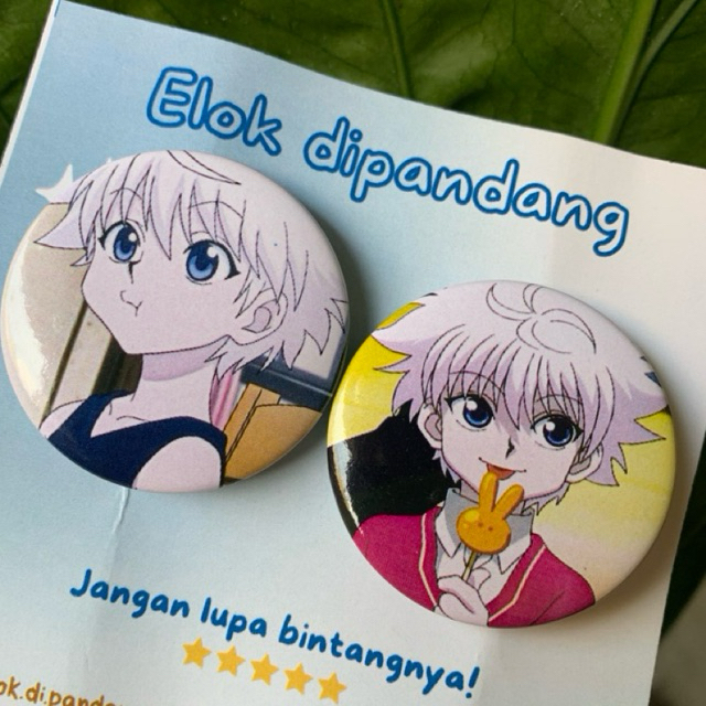 ปุ่มพิน Killua/ ปุ่มพิน Killua/Pin บรรจุ 2 ชิ้น