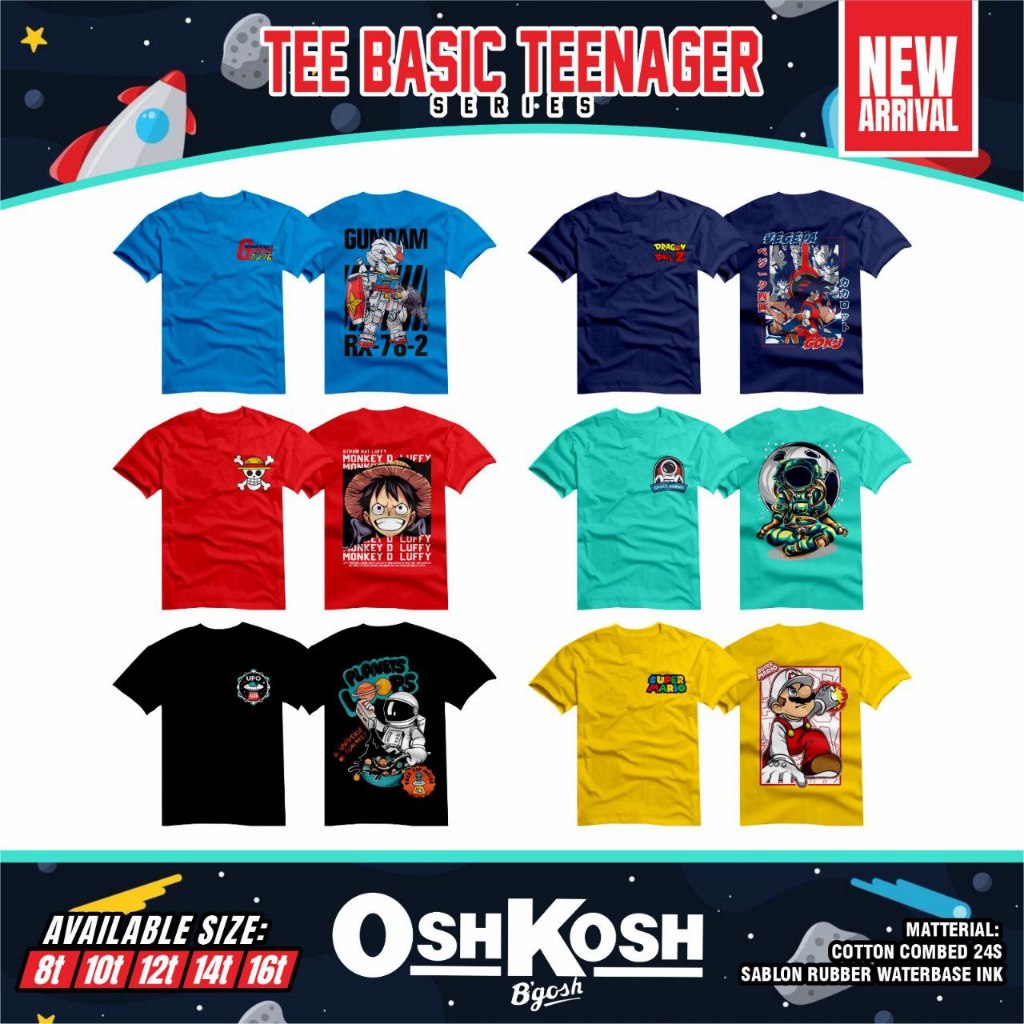 เสื้อยืด MARIO GUNDAM BY OSHKOSH (6725)
