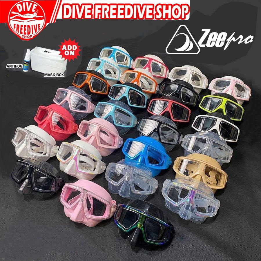 หน้ากาก Zeepro Apnea Sphero ดําน้ําตื้นระดับเสียงต่ําดําน้ํา Freedive Freediving Spearfishing