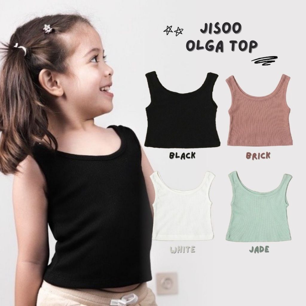 KIV x JISOO เสื้อยืดเด็ก / เสื้อกล้าม OLGA