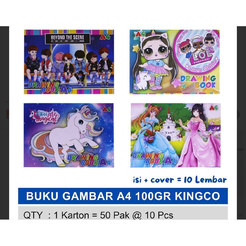 A3 AND A4 DRAWING BOOK COLORING DRAWING BOOK