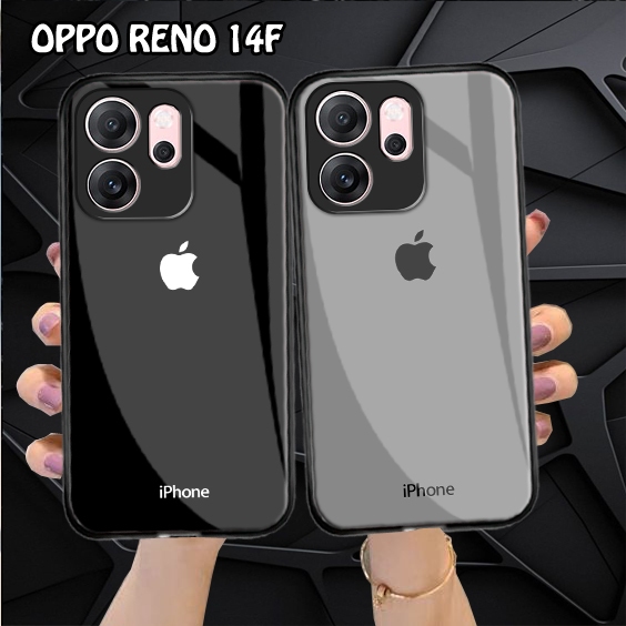 HP ล่าสุด Oppo Reno 14F Glass Softcase [M154] เคสโทรศัพท์ Oppo Reno 14F - เคสโทรศัพท์ - เคส - ตัวป้อ