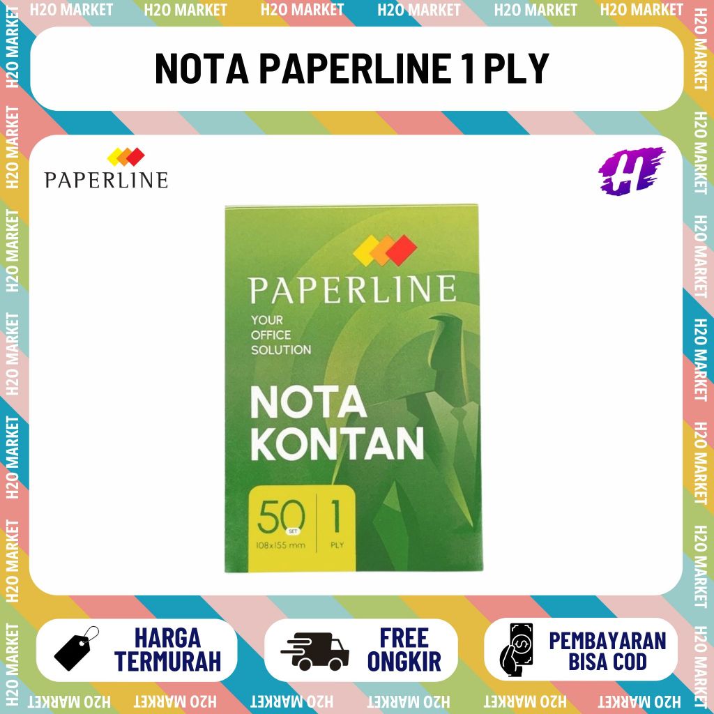 [H2O] Small Paperline Cash Note 1 Ply (NK K1)