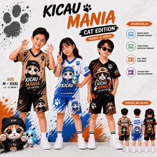 SETELAN ANAK UNISEX MOTIF KICAU MANIA UMUR 3-12 TAHUN
