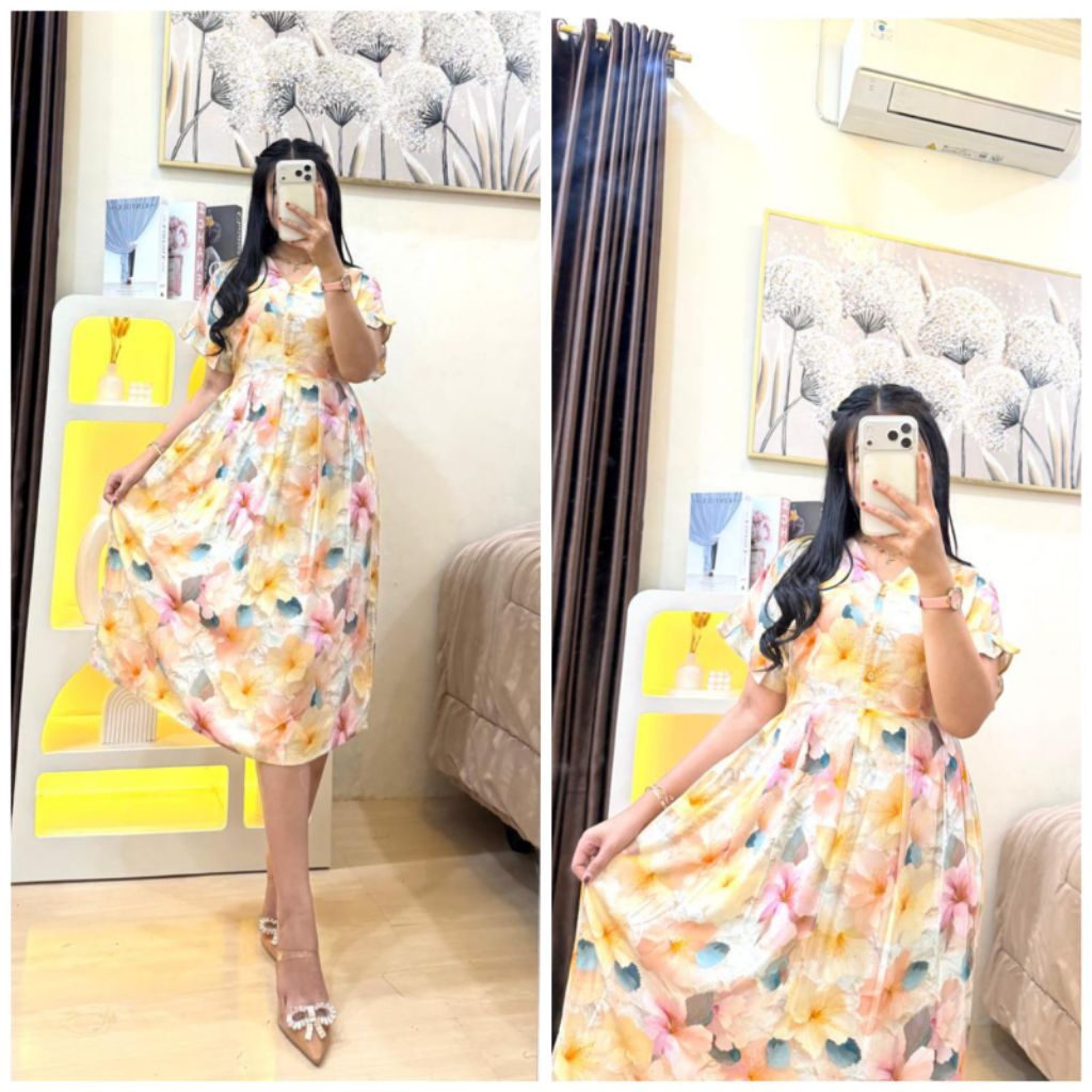 NAILA DRESS Premium Rayon Daster by Alysa