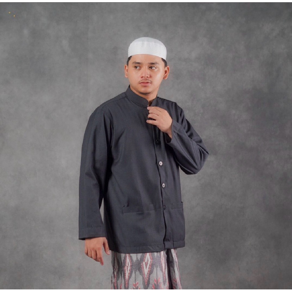 เสื้อแจ็คเก็ตผู้ชาย PREMIUM คอปก Racis | ดาลวา | DALWA PREMIUM เสื้อแจ็คเก็ตมุสลิมผู้ชาย