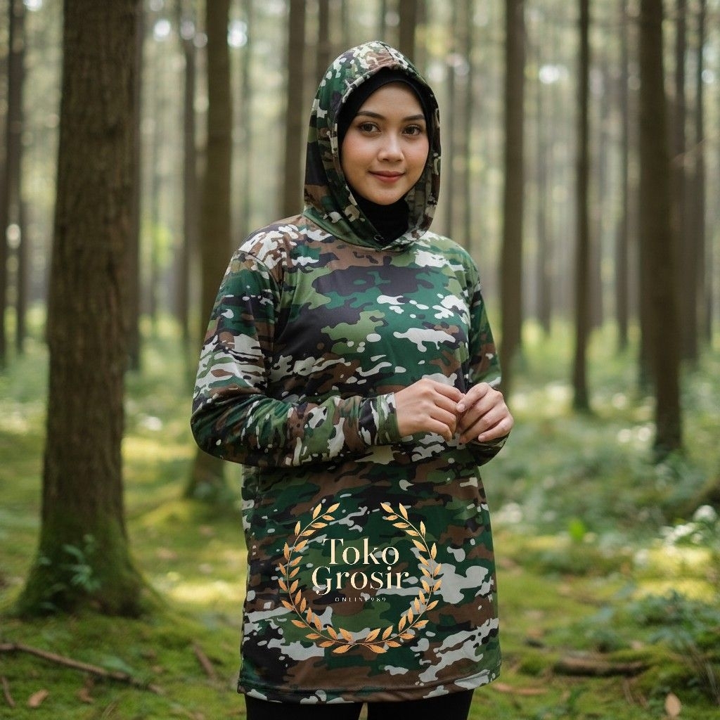 Army Motif Hoodie เสื้อยืด Army Camouflage Hoodie เสื้อยืดสําหรับผู้ชายและผู้หญิง