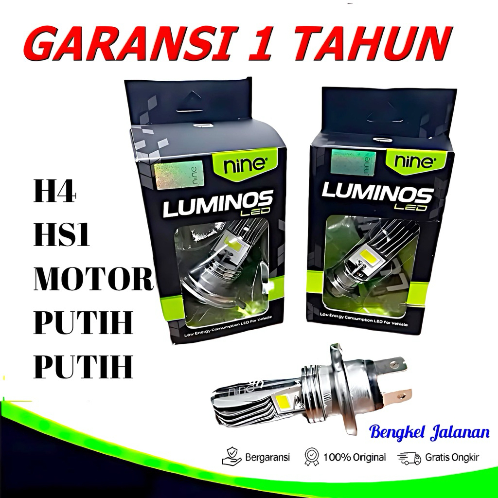 UATAMA ไฟ LED สําหรับรถจักรยานยนต์และรถยนต์ H4 / HS1 NINE LUMINOS G1 COB 2 LED Hs1 HI LOW AC DC