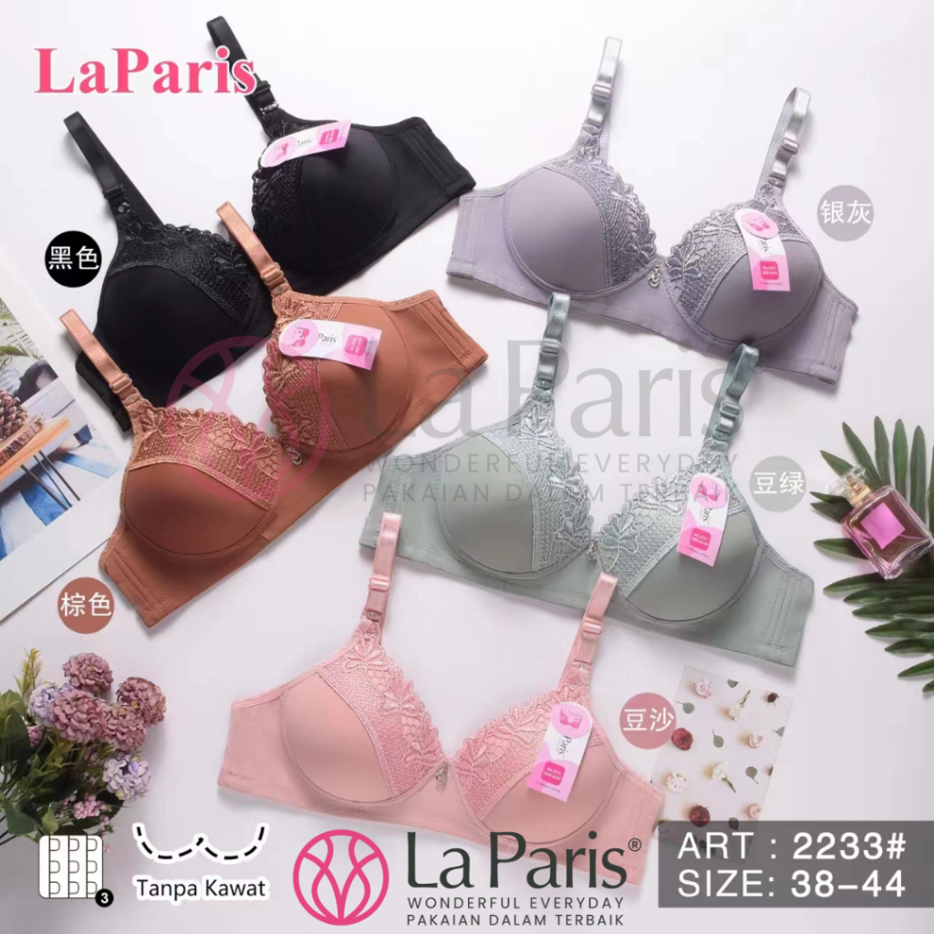 ผู้หญิงไม่มีรอยต่อ Push Up Underwire Bra 3 Hooks Cup B แฟชั่น L2311 2233 666 34 - 44