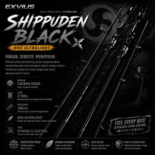 joran ultralight exvius shippuden black carbon solid