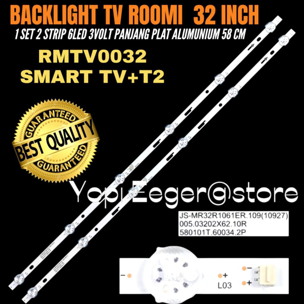 LED TV BACKLIGHT ROMI SMART TV 32 INCH RMTV0032 SMART TV + 12 ROMI 32 INCH TV BACKLIGHT